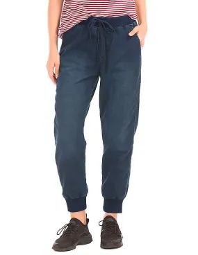 GAP Women Blue 1969 Denim Joggers