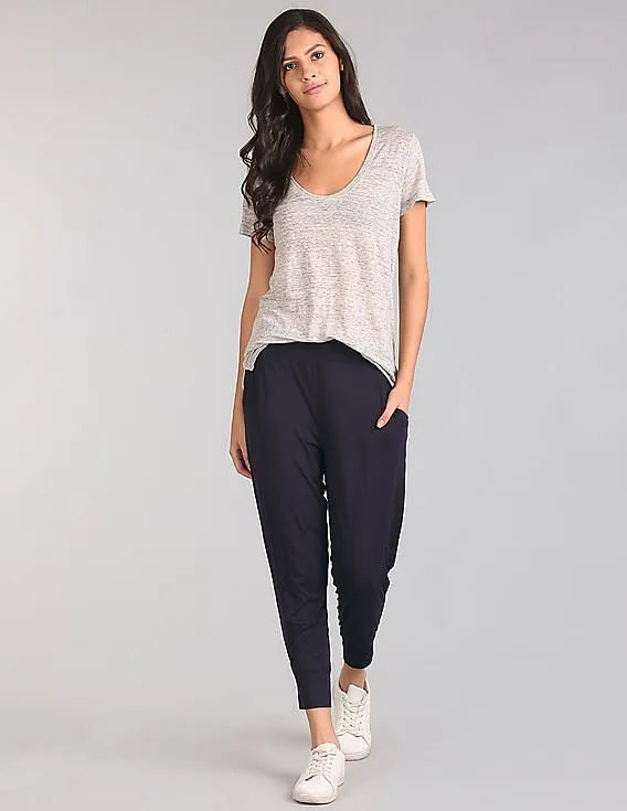 GAP Women Blue Pure Body Modal Joggers