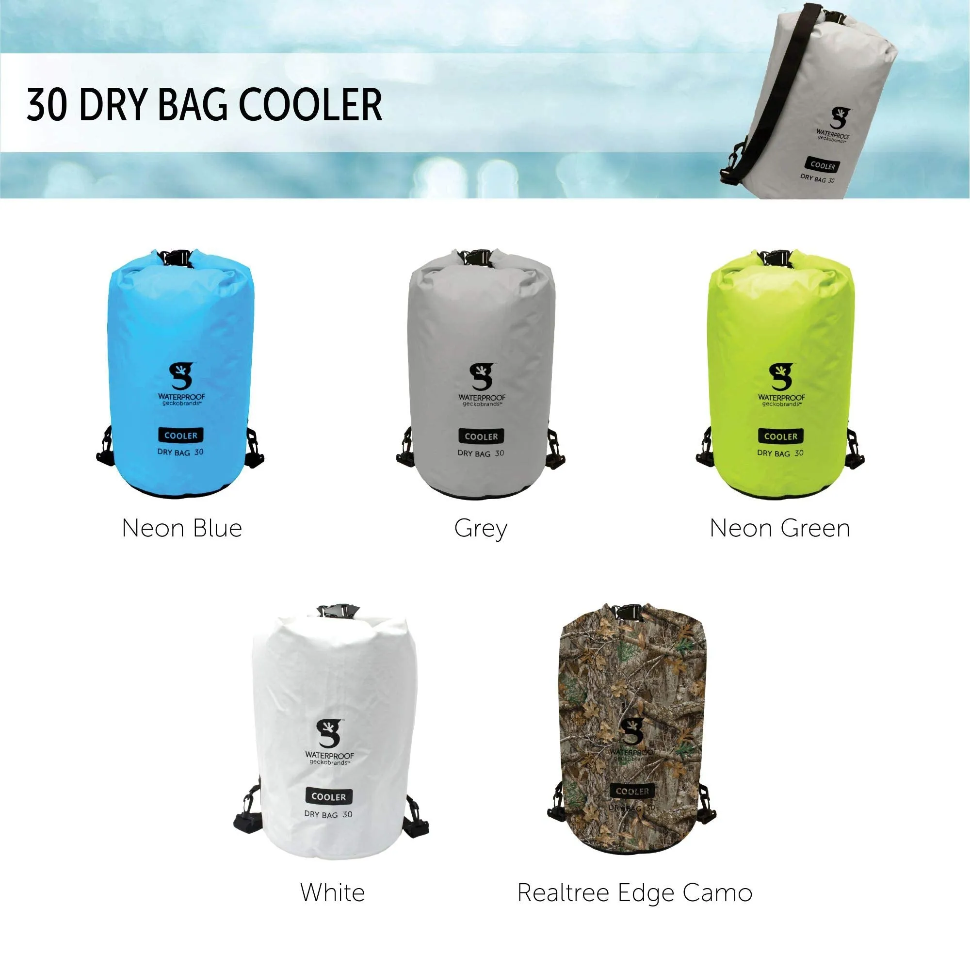 Geckobrands 30L Dry Bag Cooler  