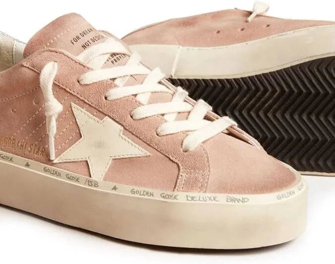 Golden Goose Hi-Star-patch flatform sneakers Pink