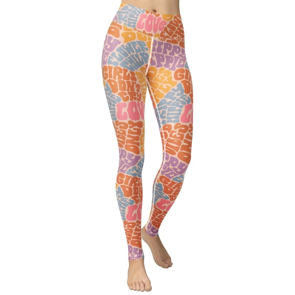 Groovy Hippie Yoga Leggings