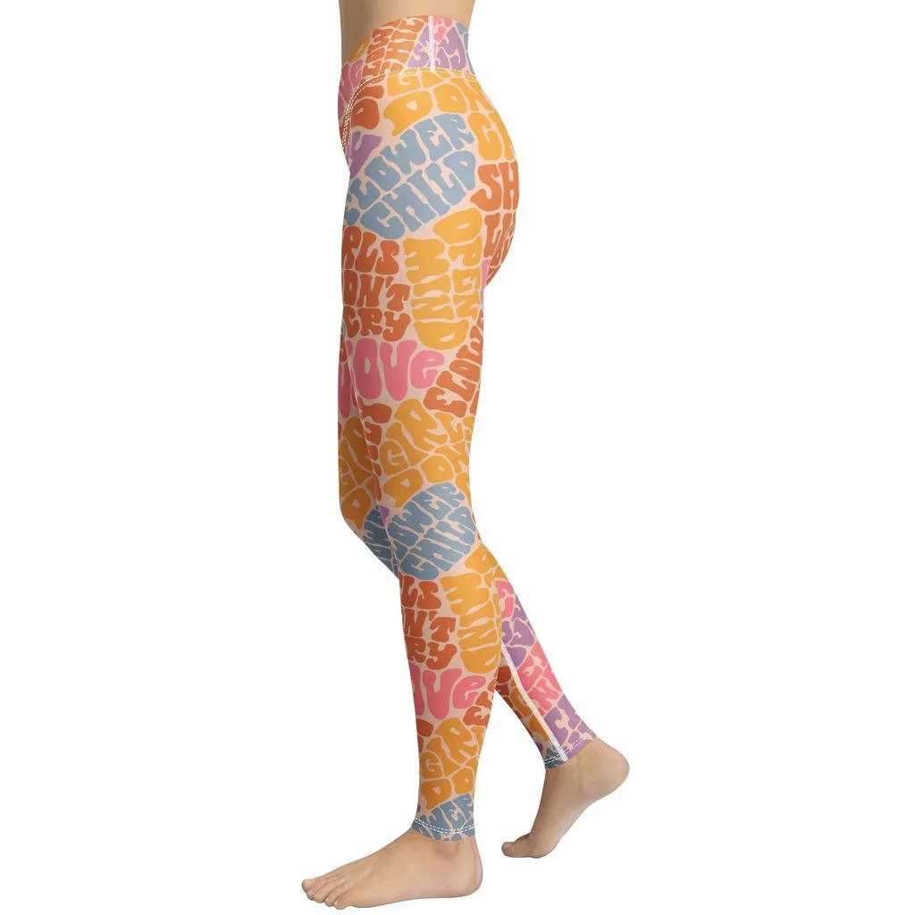 Groovy Hippie Yoga Leggings