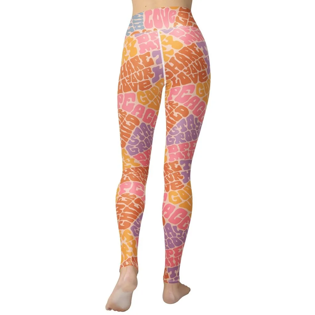 Groovy Hippie Yoga Leggings