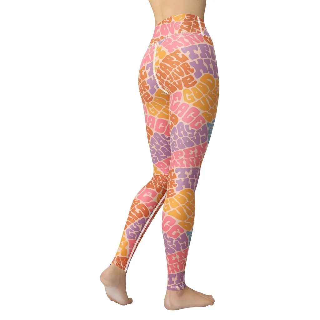 Groovy Hippie Yoga Leggings