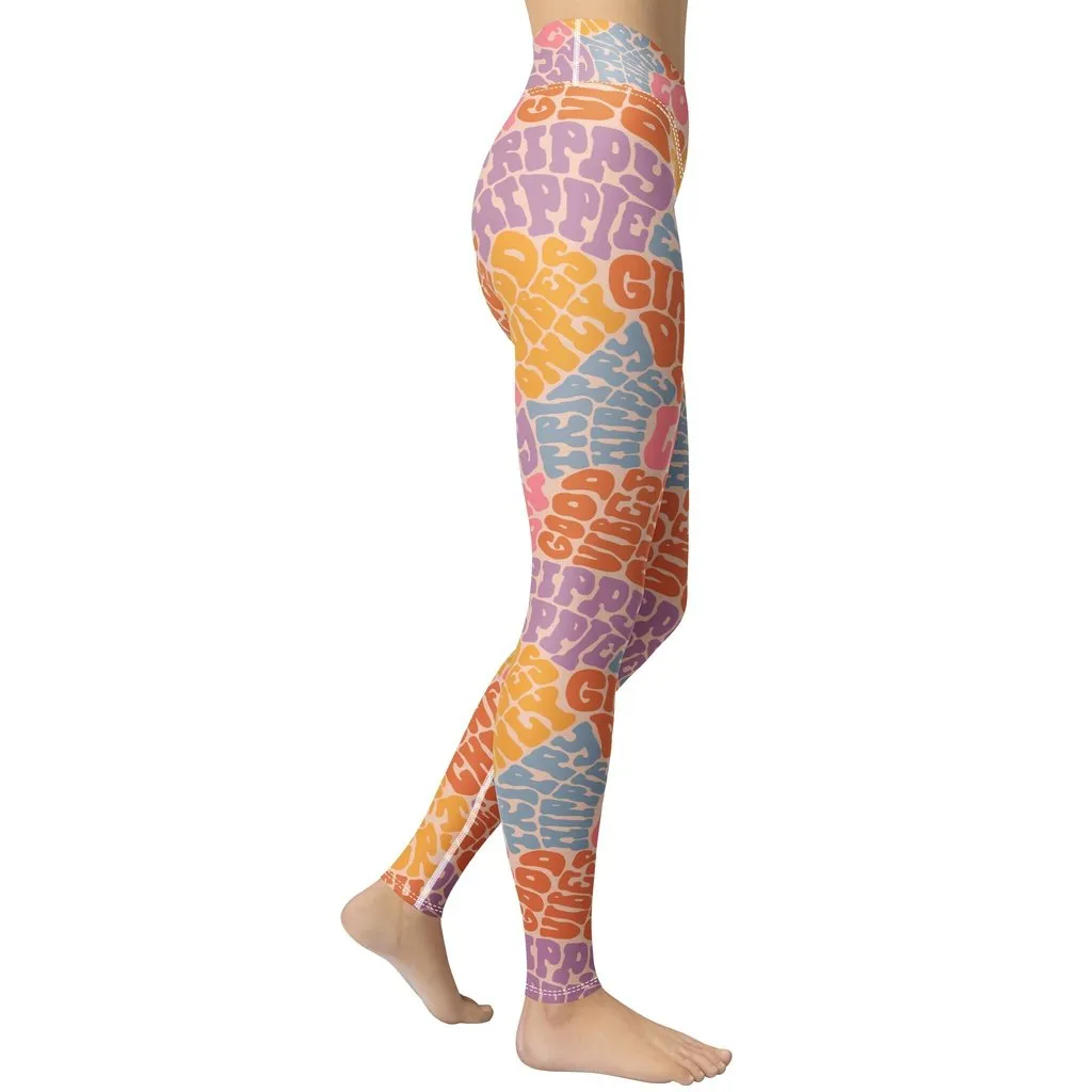 Groovy Hippie Yoga Leggings