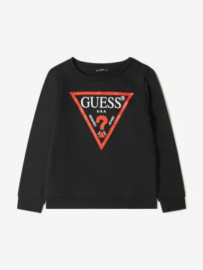 Guess Boys Fleece Logo Print Sweatshirt