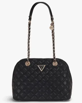 Guess Dome Black Quilted Shoulder Bag | Simply Be