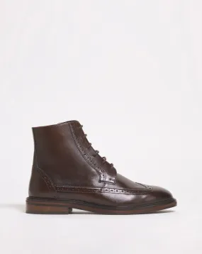 Hi Shine Leather Formal Boot Wide