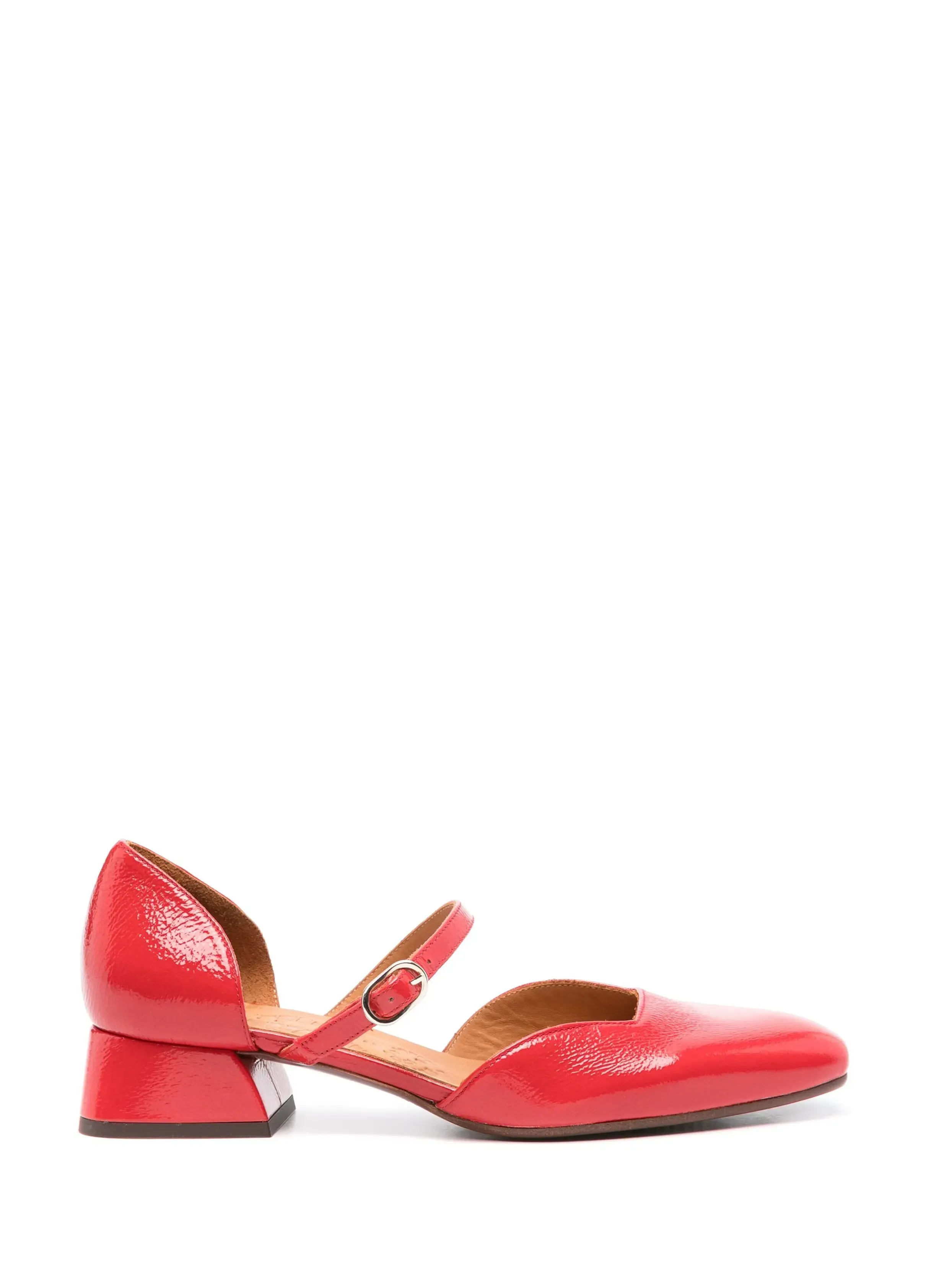 HINDYA buckle flats, red