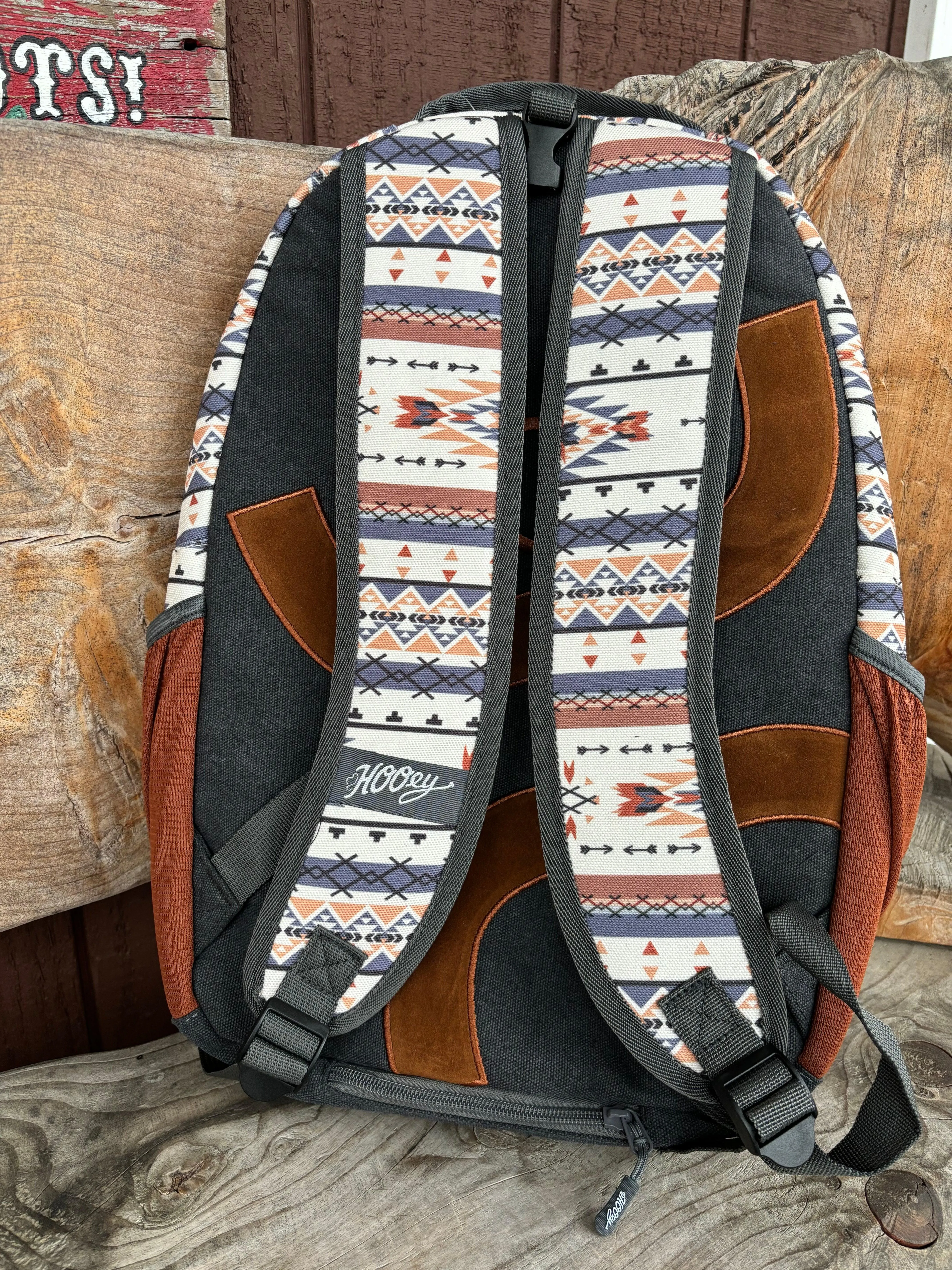 Hooey Recess Rust Southwestern Aztec Print Backpack BP061CRRU