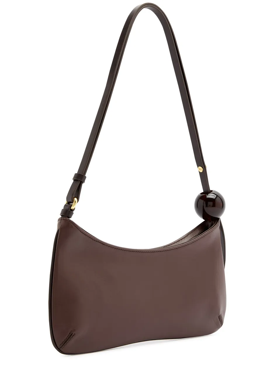 JACQUEMUS Le Bisou Perle leather shoulder bag -                         -                     -                