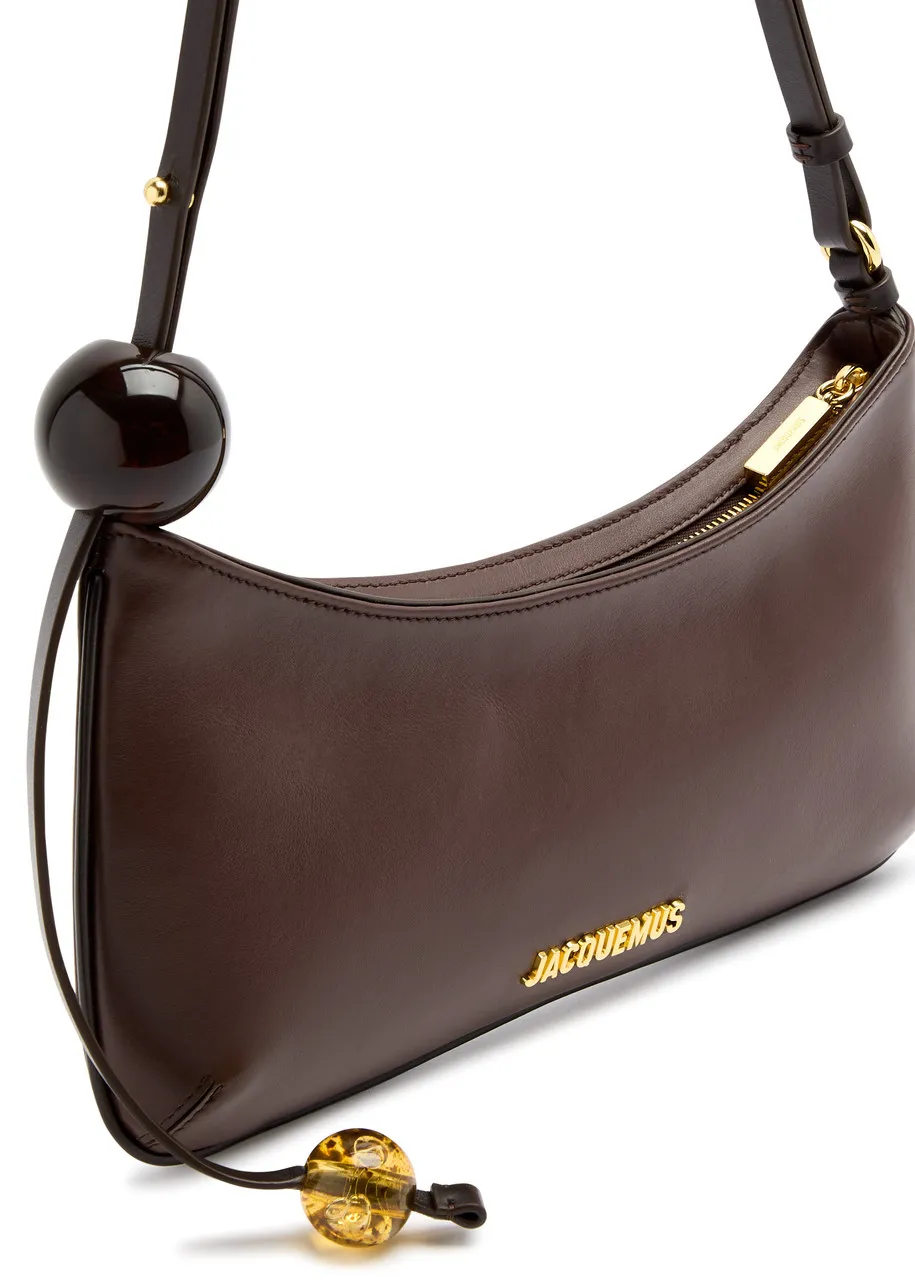 JACQUEMUS Le Bisou Perle leather shoulder bag -                         -                     -                