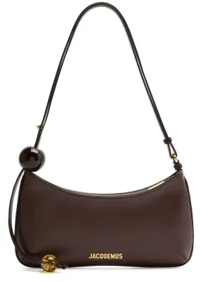 JACQUEMUS Le Bisou Perle leather shoulder bag -                         -                     -                