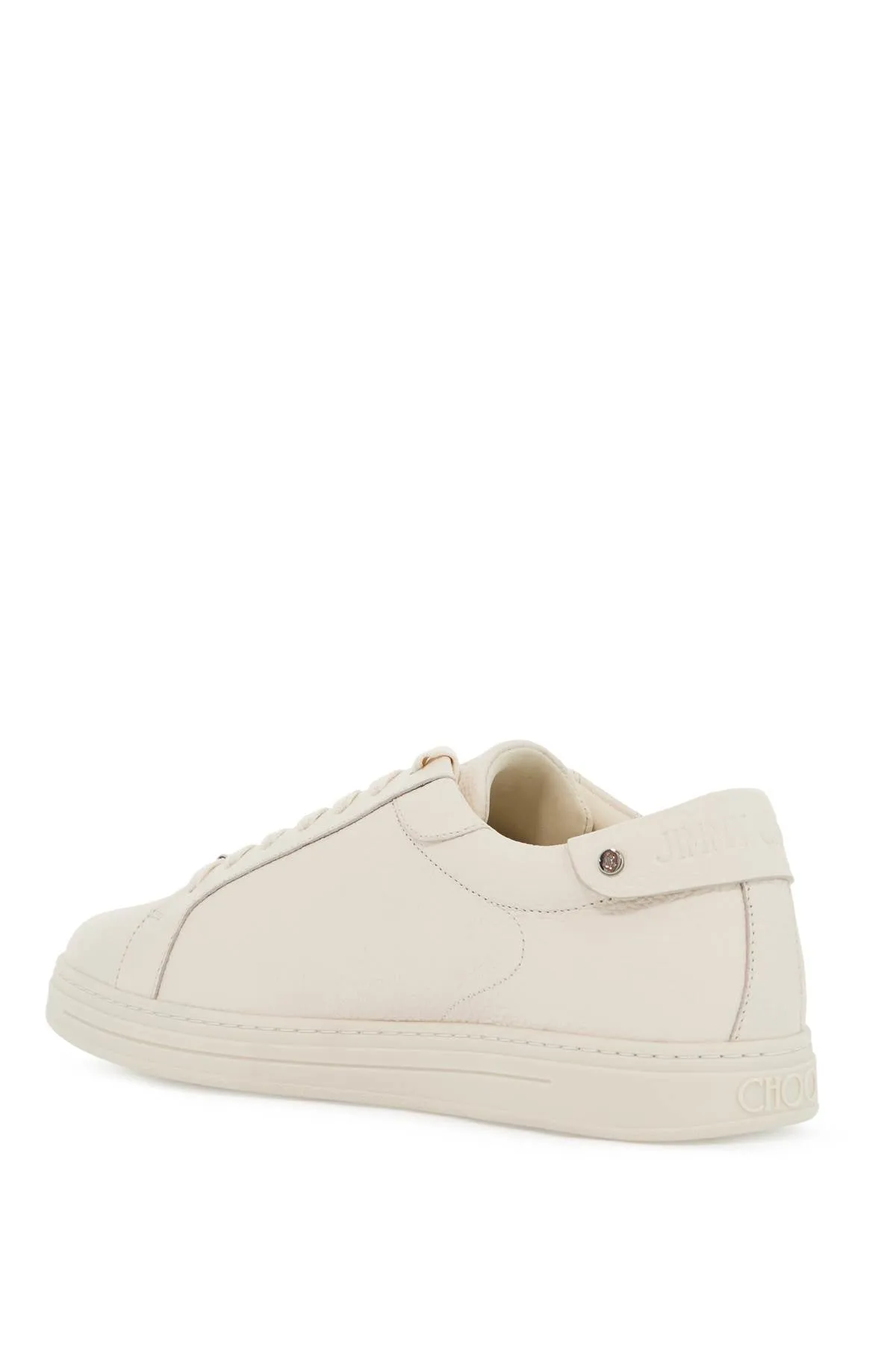 JIMMY CHOO hammered leather rome sneakers