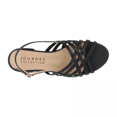 Journee Collection Womens Cassandra Adjustable Strap Flat Sandals