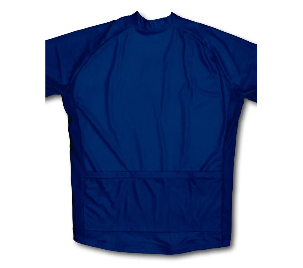 Keep Calm and Cycle On Dark Blue Winter Thermal Cycling Jersey