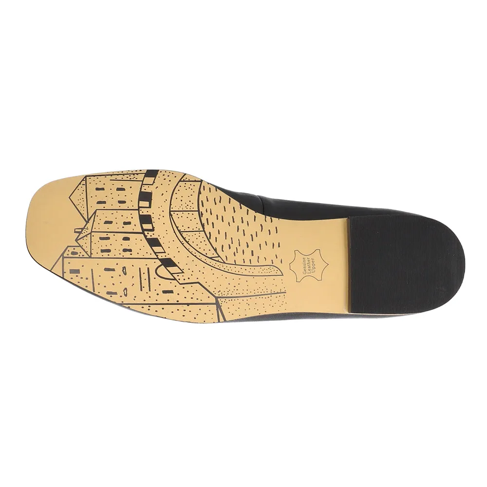 Kimiko Square Toe Slip On Flats