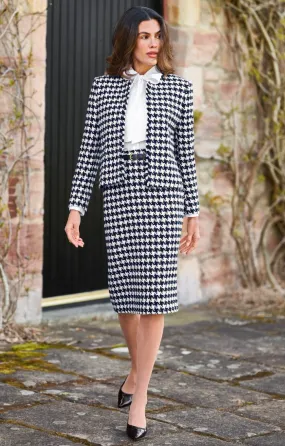 Ladies Tailored Houndstooth Skirt