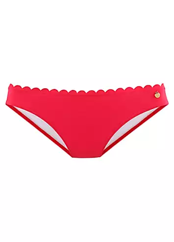 LASCANA Scalloped Edge Bikini Bottoms | Kaleidoscope