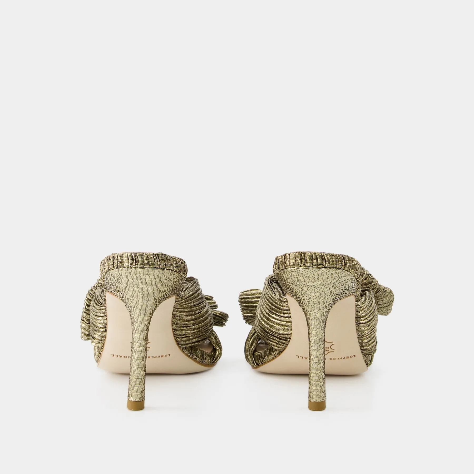 Loeffler Randall  Claudia Sandals - Loeffler Randall - Synthetic Leather - Gold