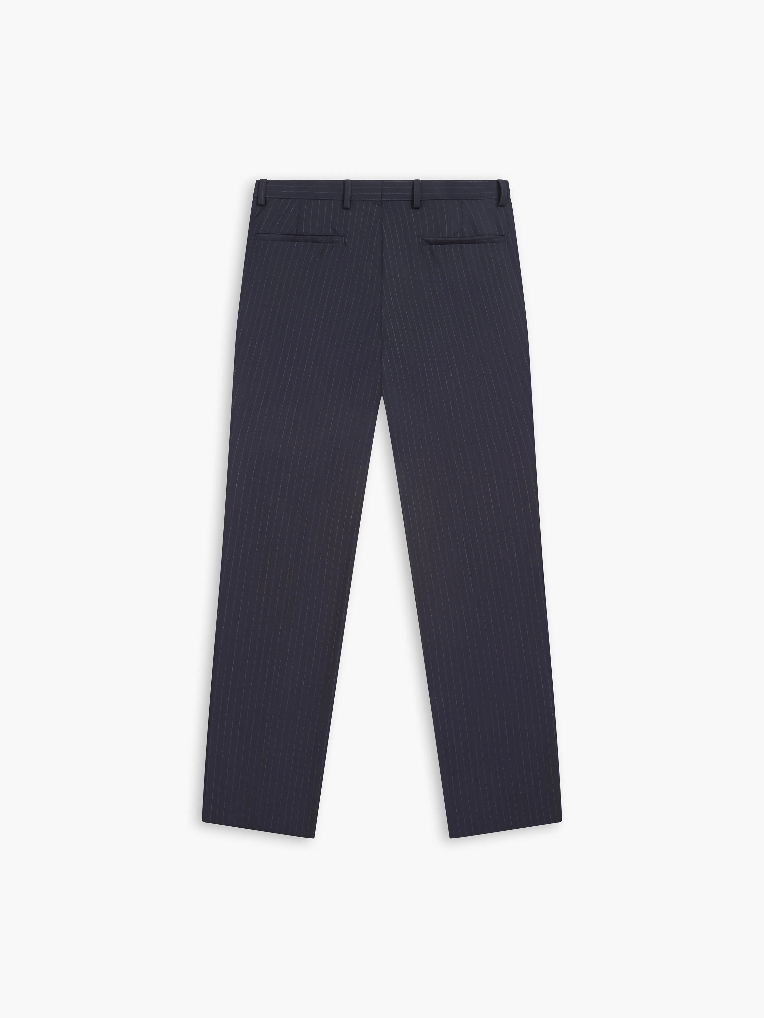 Lomu Infinity Active Slim Fit Navy Stripe Trousers