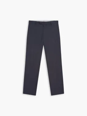 Lomu Infinity Active Slim Fit Navy Stripe Trousers