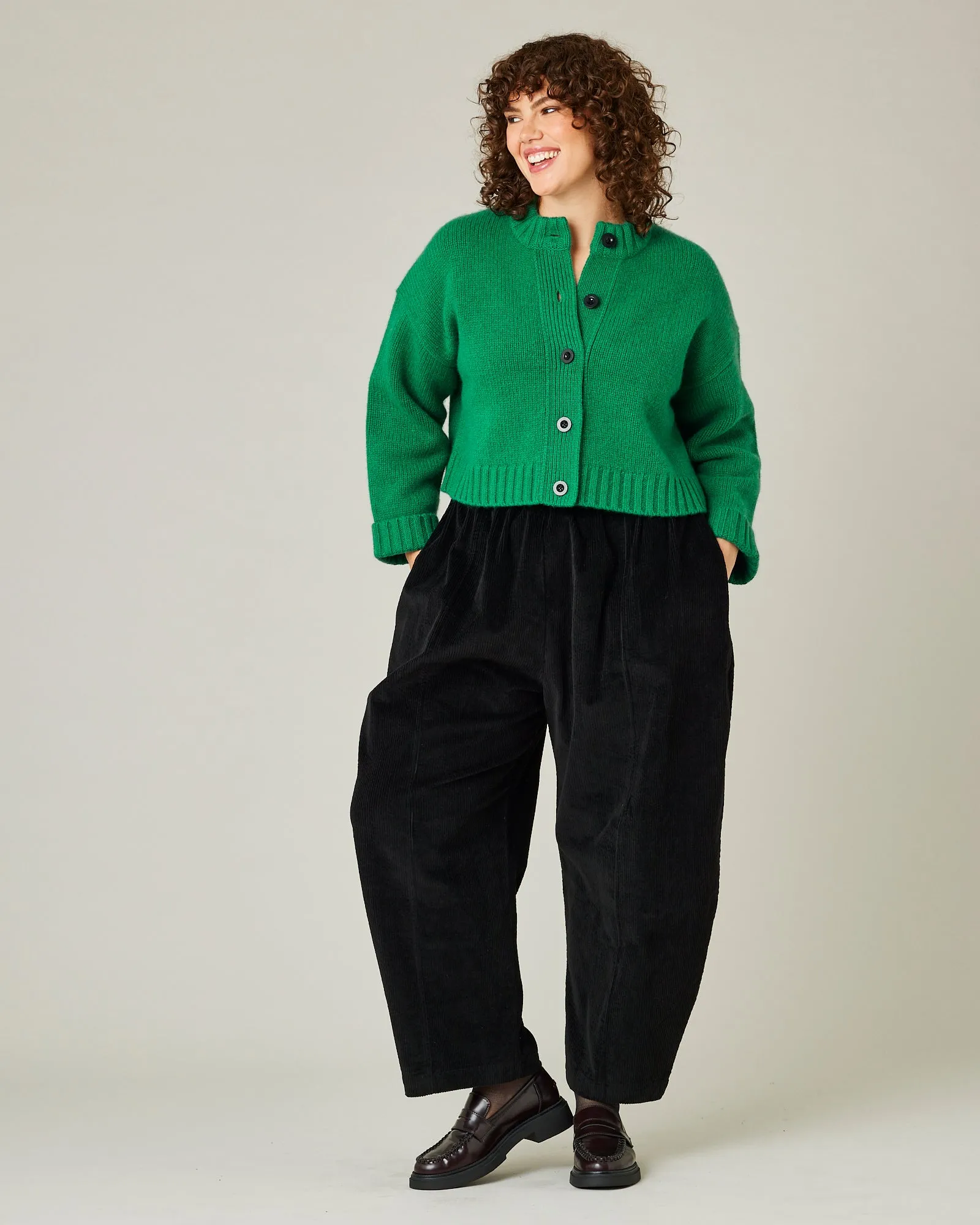 Mabel Black Cord Trousers