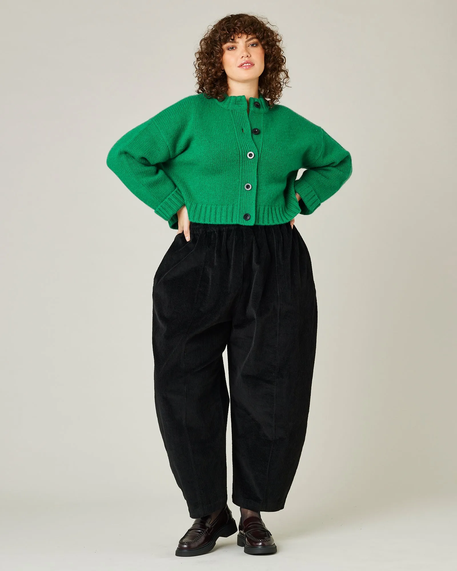 Mabel Black Cord Trousers