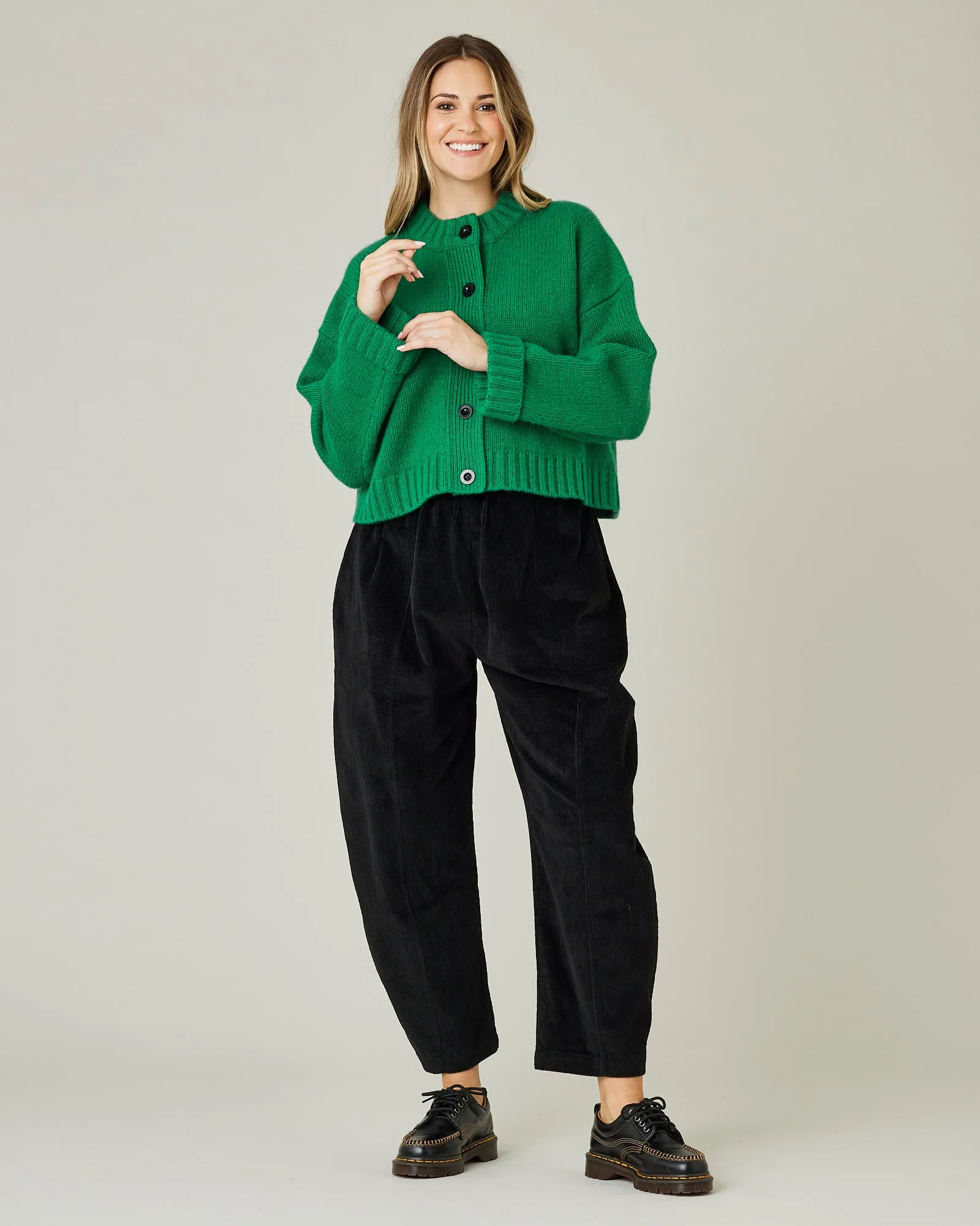 Mabel Black Cord Trousers