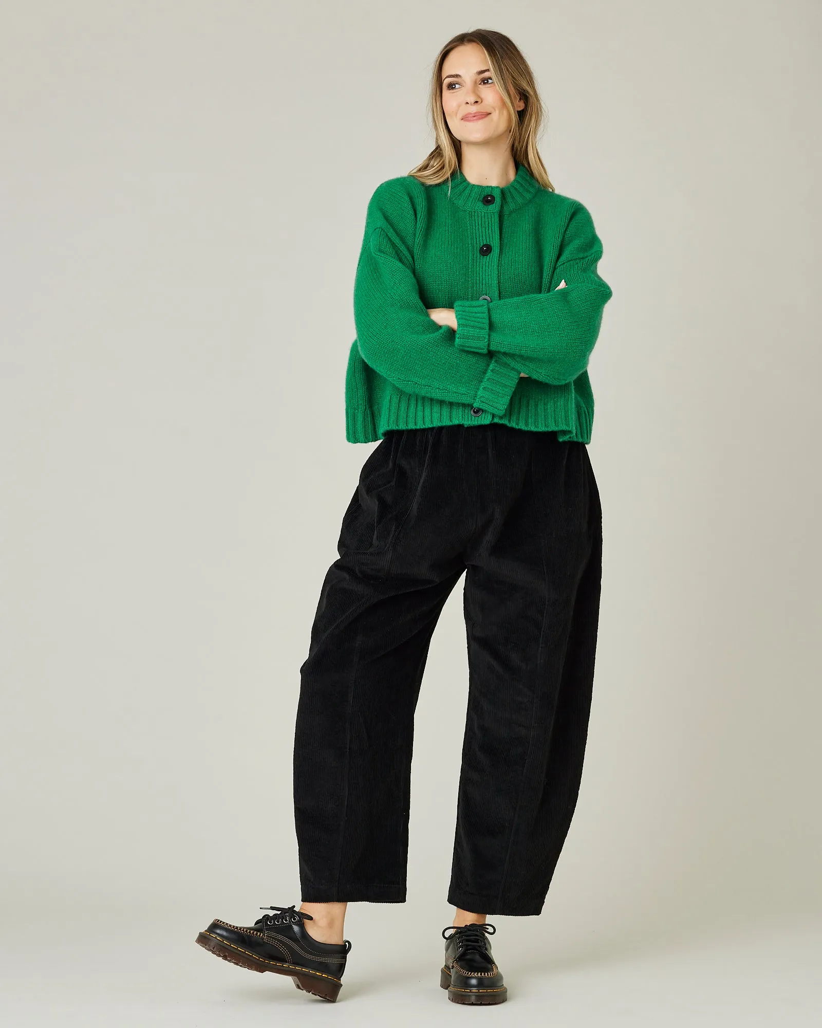 Mabel Black Cord Trousers