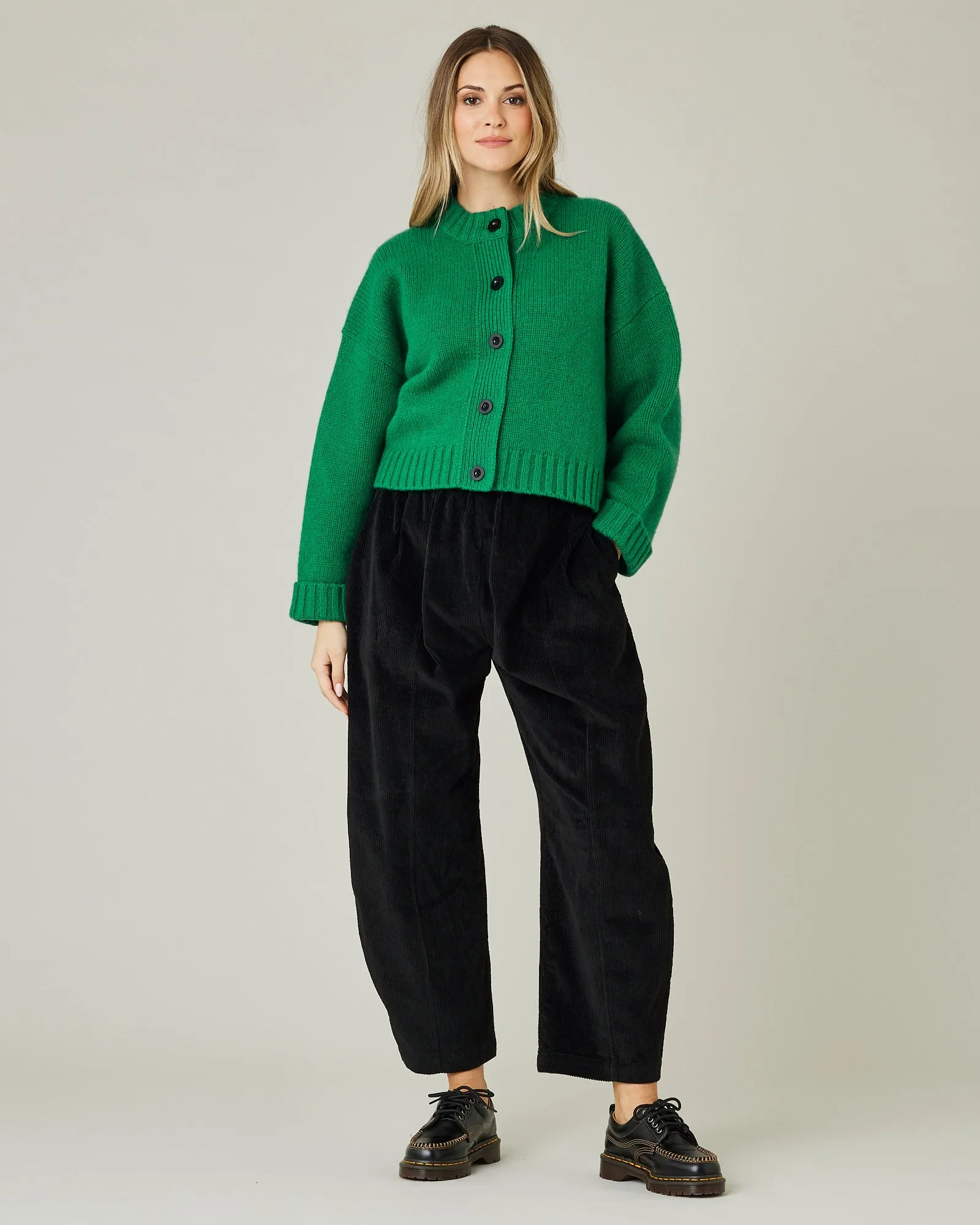 Mabel Black Cord Trousers