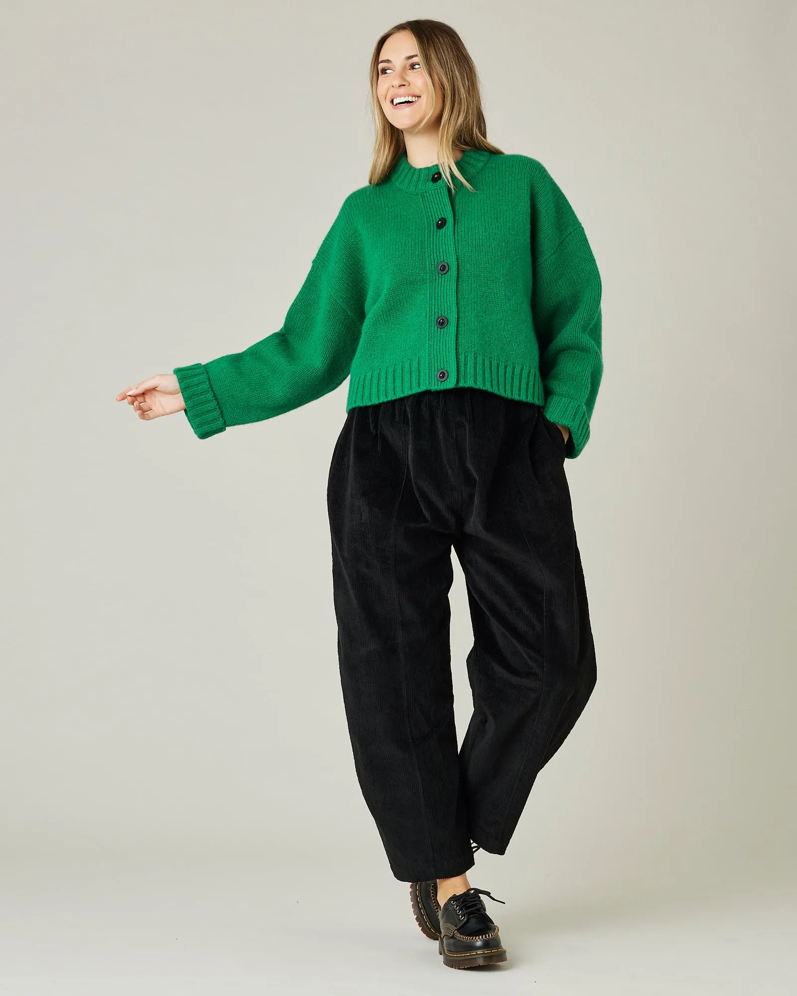 Mabel Black Cord Trousers