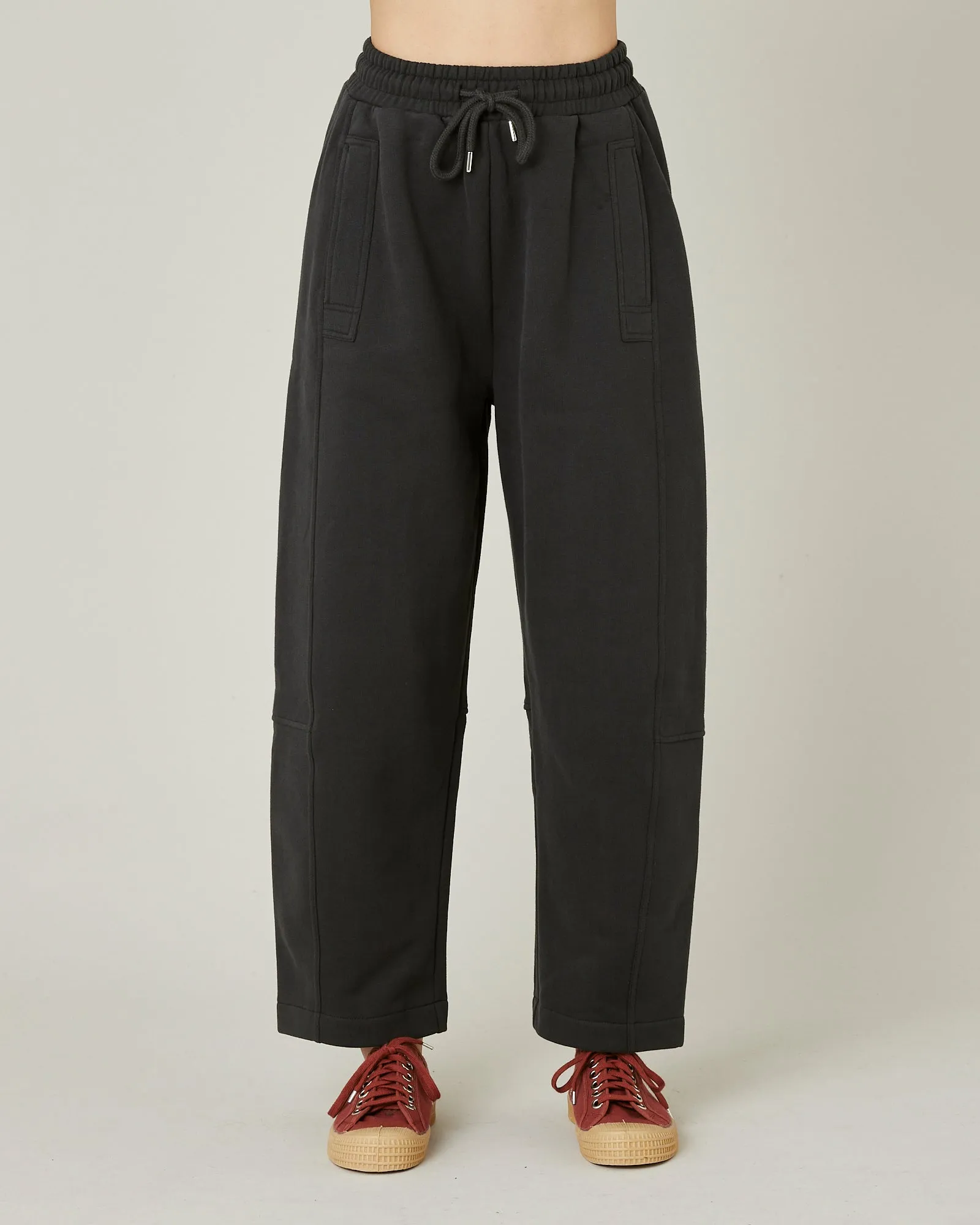 Madi Slate Organic Cotton Jersey Trousers