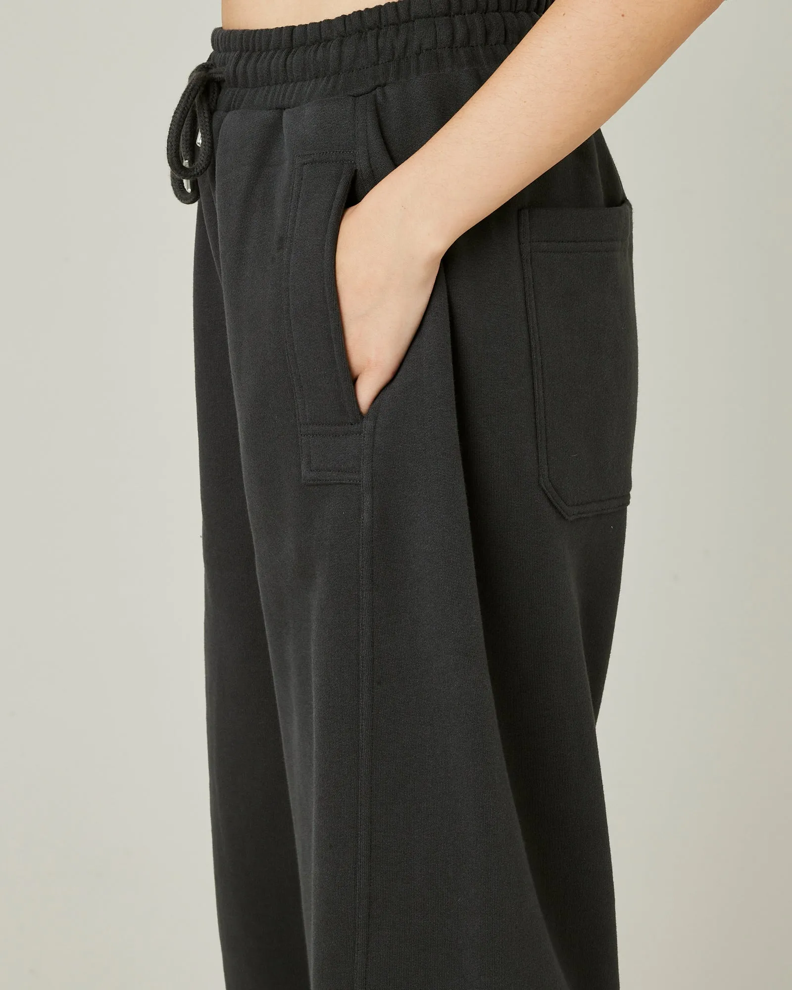 Madi Slate Organic Cotton Jersey Trousers