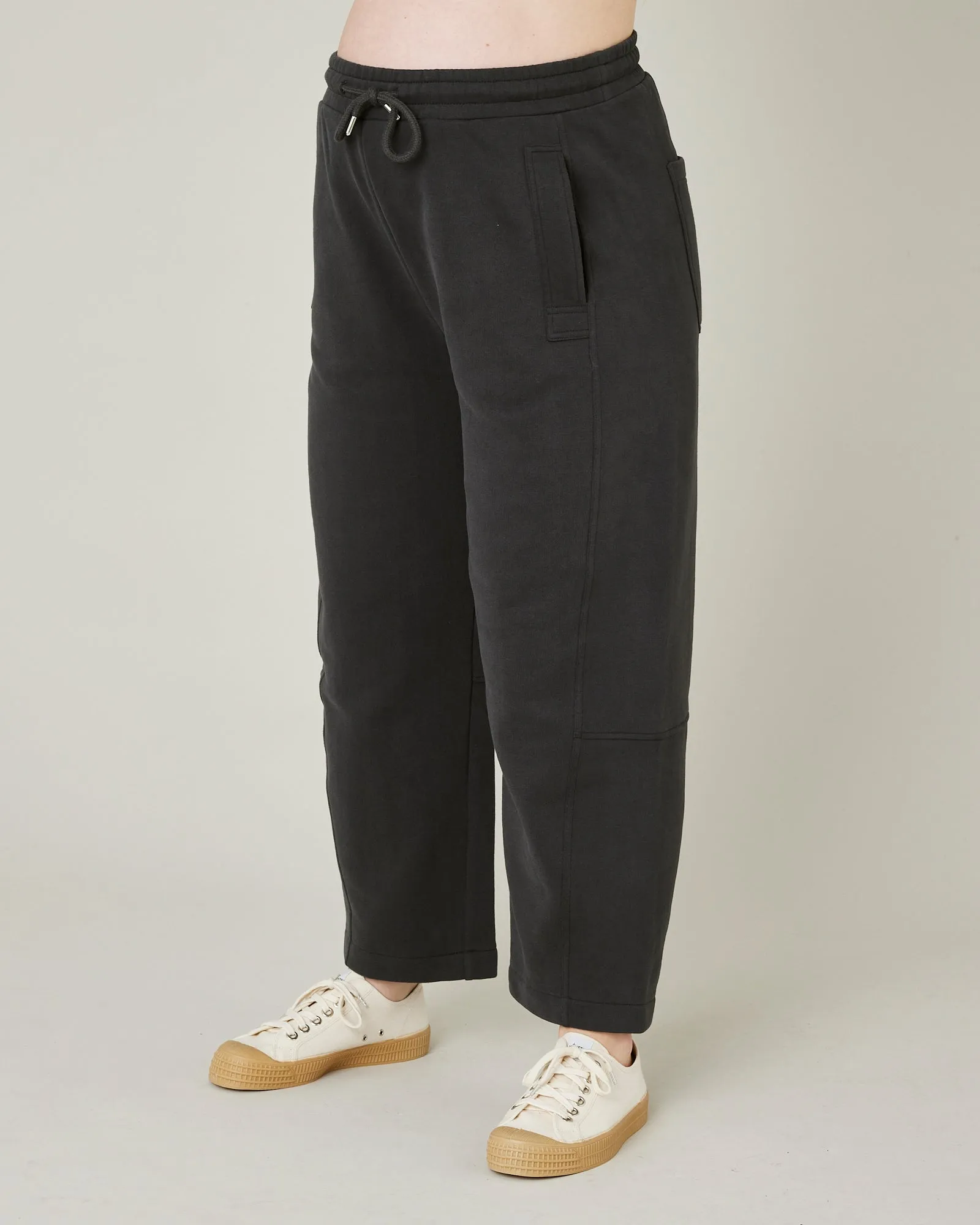 Madi Slate Organic Cotton Jersey Trousers