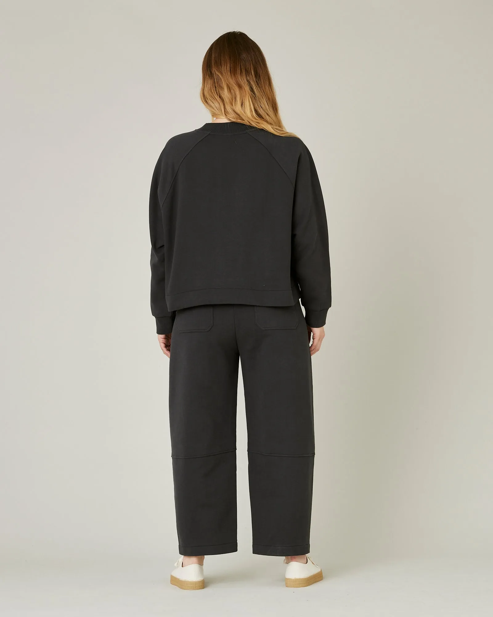 Madi Slate Organic Cotton Jersey Trousers