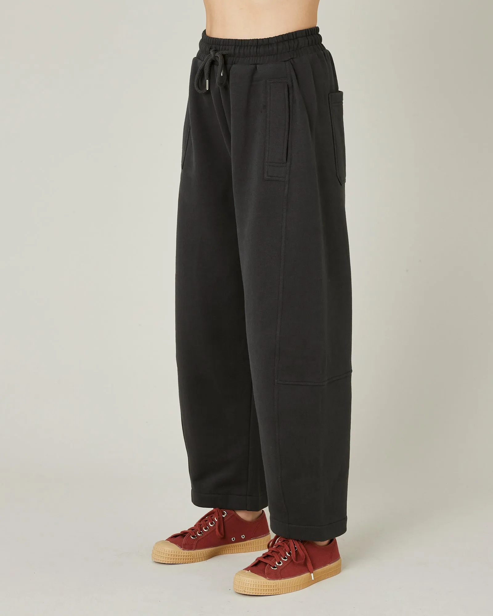 Madi Slate Organic Cotton Jersey Trousers