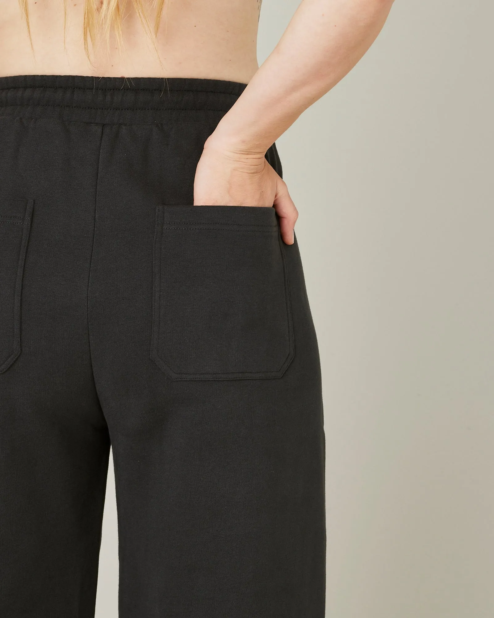 Madi Slate Organic Cotton Jersey Trousers