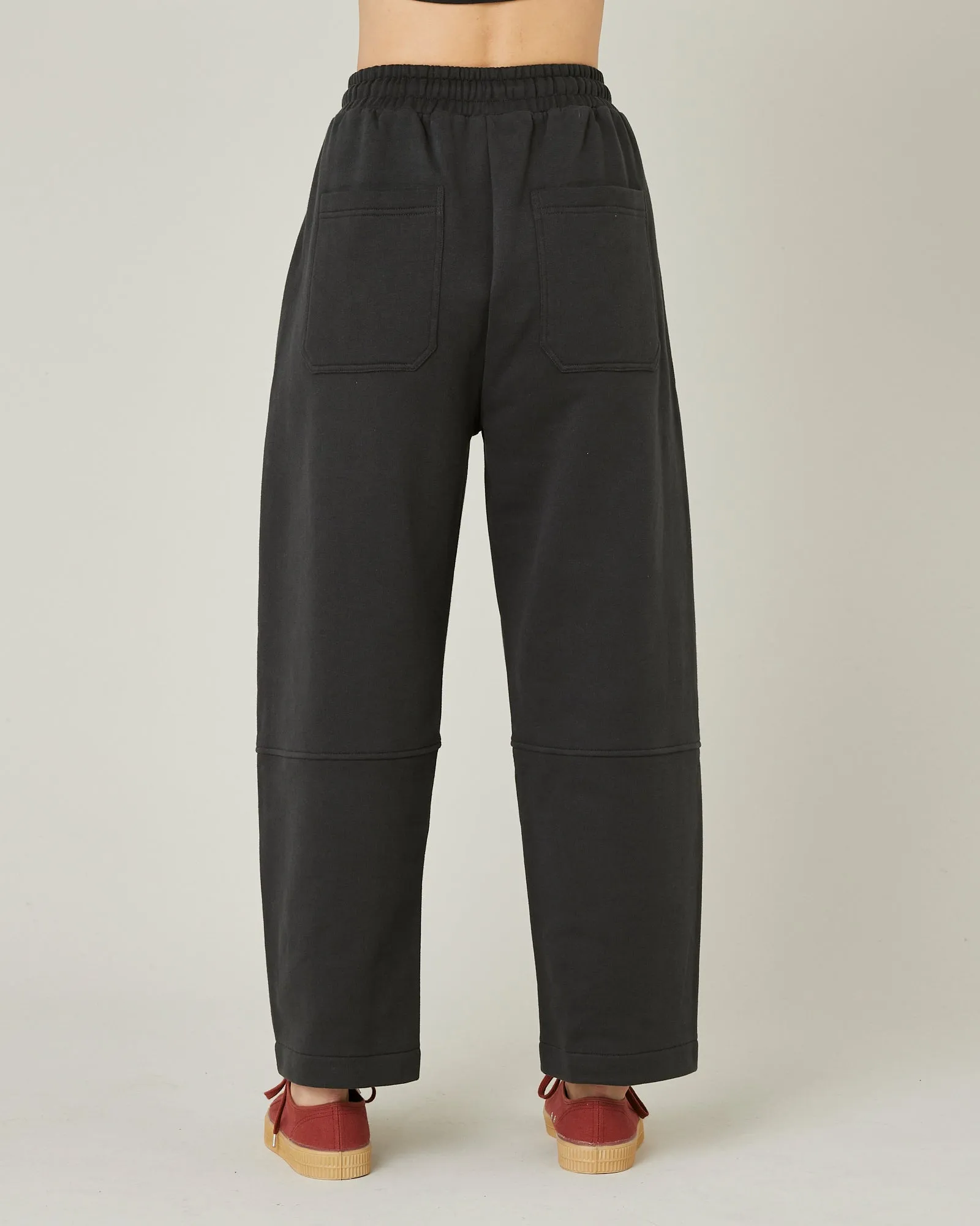 Madi Slate Organic Cotton Jersey Trousers