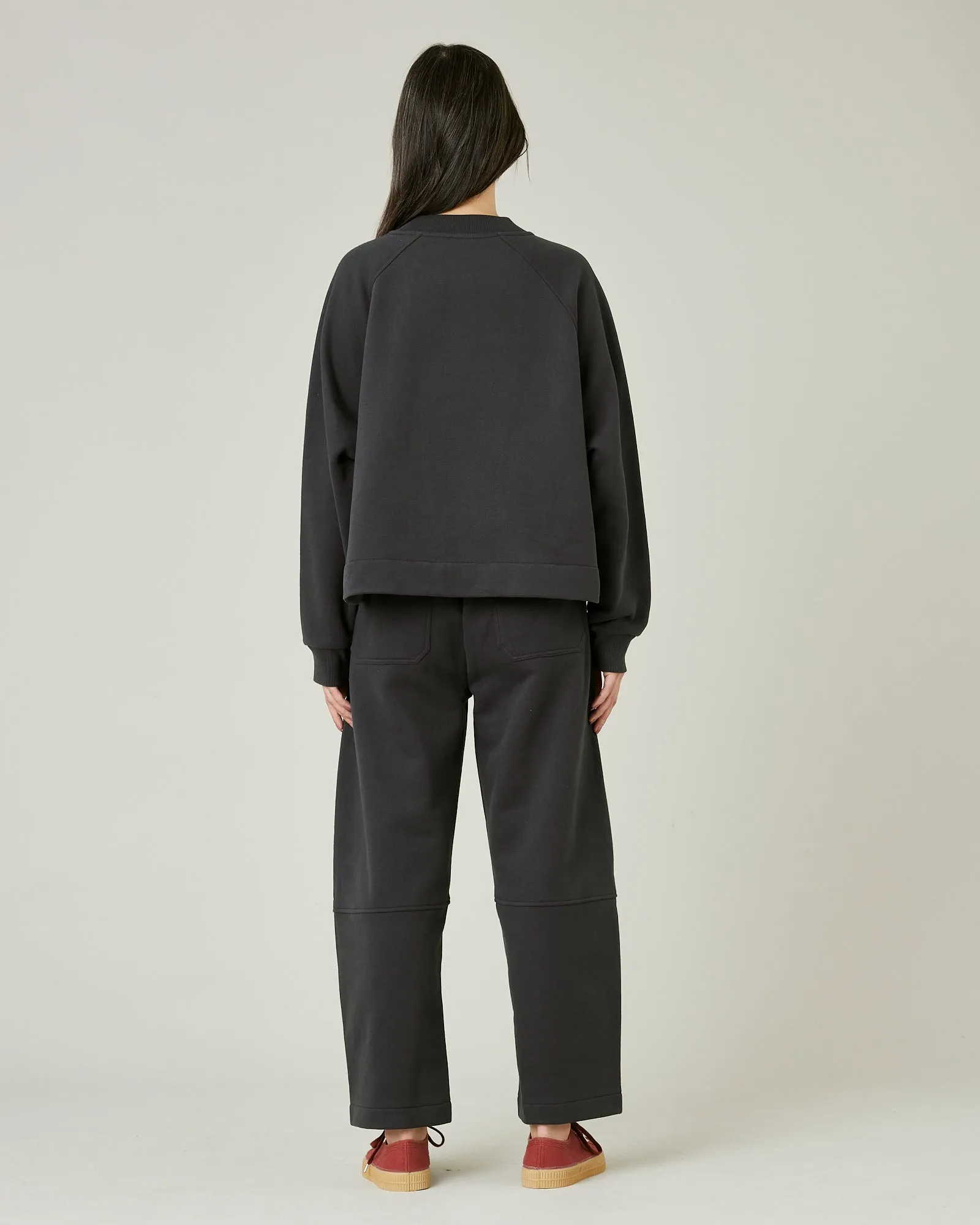 Madi Slate Organic Cotton Jersey Trousers