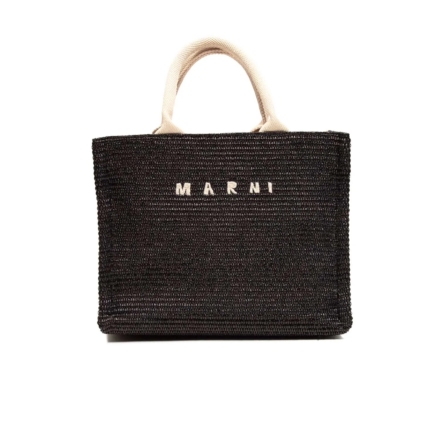 Marni SMALL BASKET BAG, Black 