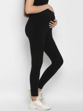 Maternity Leggings- Cotton Over Belly