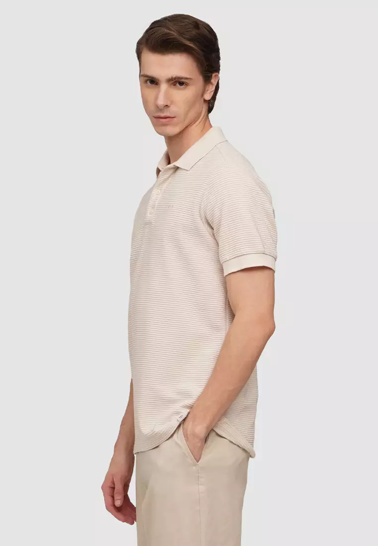 MEMO O.O.O. Textured Polo Shirt