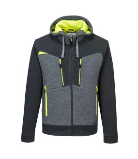 Mens dx4 full zip hoodie metal grey Portwest