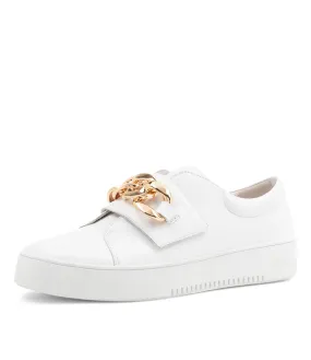 MIDAS Laia White Leather Sneakers Ws