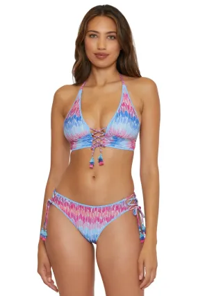 Mira Banded Halter Bikini Top