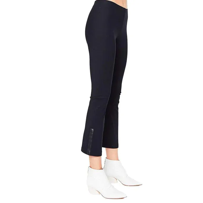 Mita Crop Flare Leggings - Black