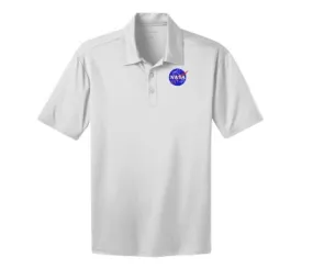 NASA Meatball White Polo Shirt