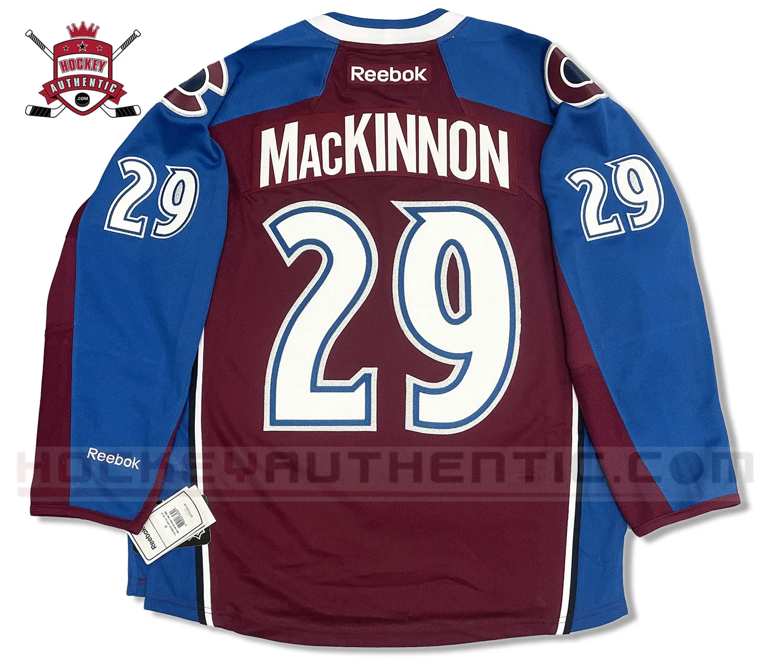 NATHAN MACKINNON COLORADO AVALANCHE HOME PREMIER REEBOK NHL JERSEY