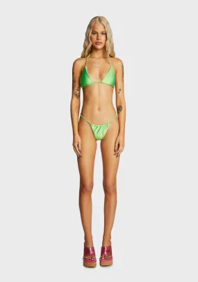 New At This Bikini Set - Green-